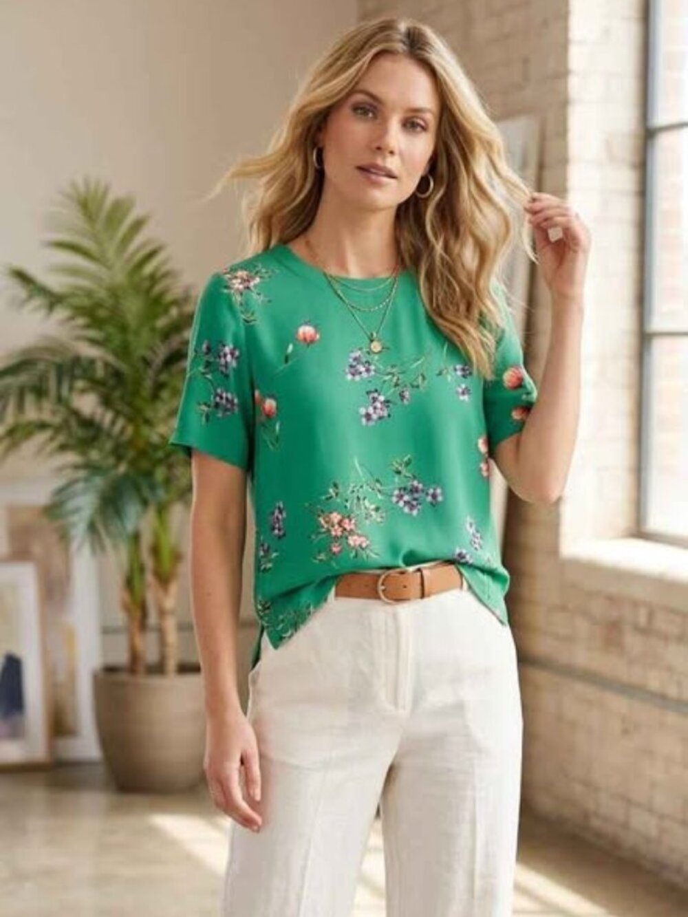 Vintage Alfred Dunner petite floral green floral size petite 6